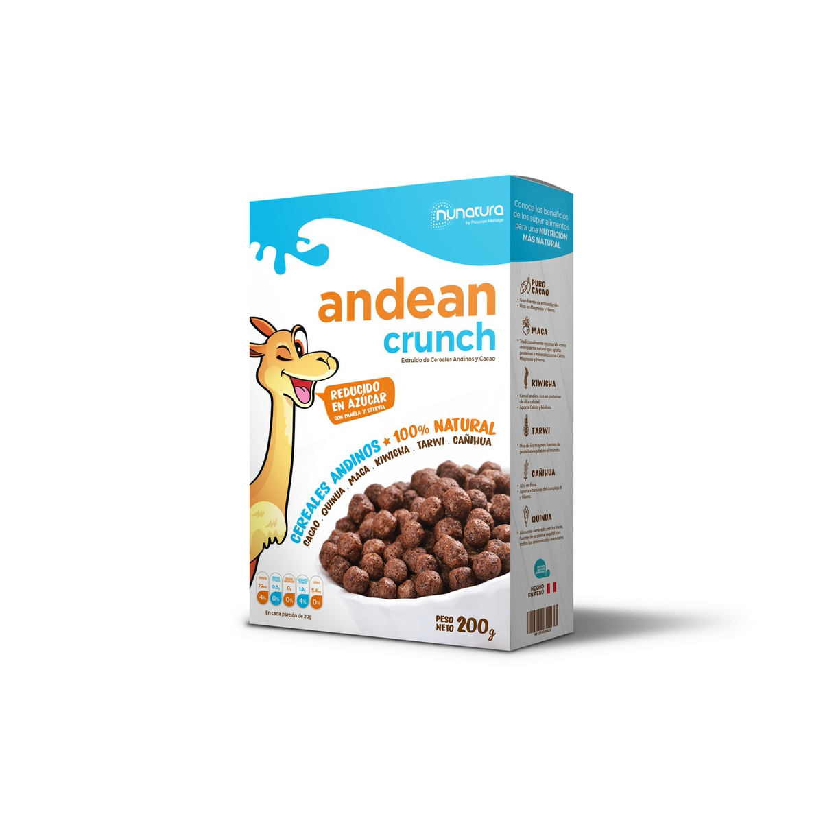 Andean Crunch Cacao Caja 200 gr Nunatura