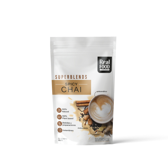Mezcla en Polvo Instataneo Spicy Chai 120 gr Real Food