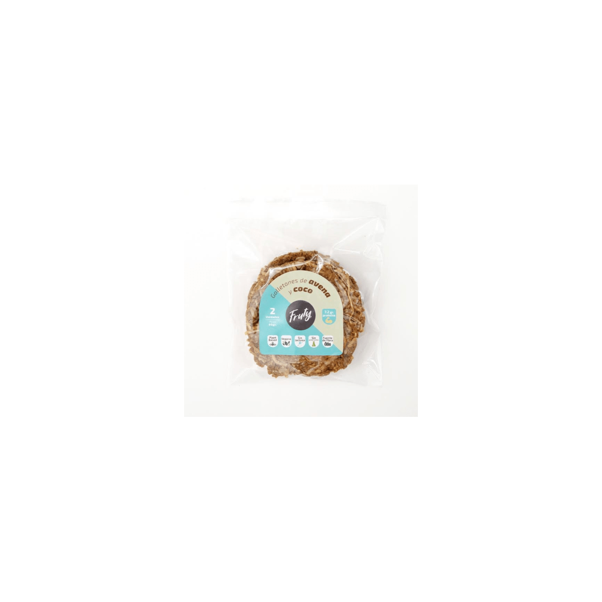 Galletones De Avena Y Coco 90gr X 2 Unid Fruty