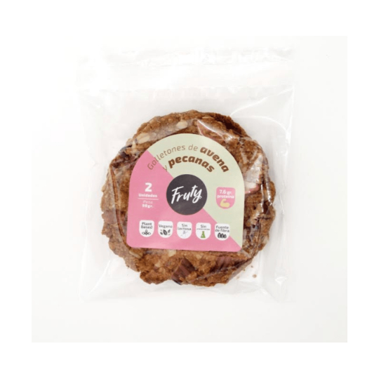 Galletones de Avena y Pecanas 90gr x 2 unid Fruty