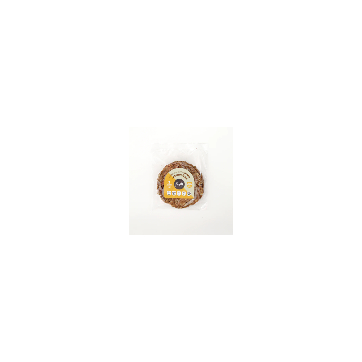 Galletones de Avena y Almendra 90gr x 2 unid Fruty