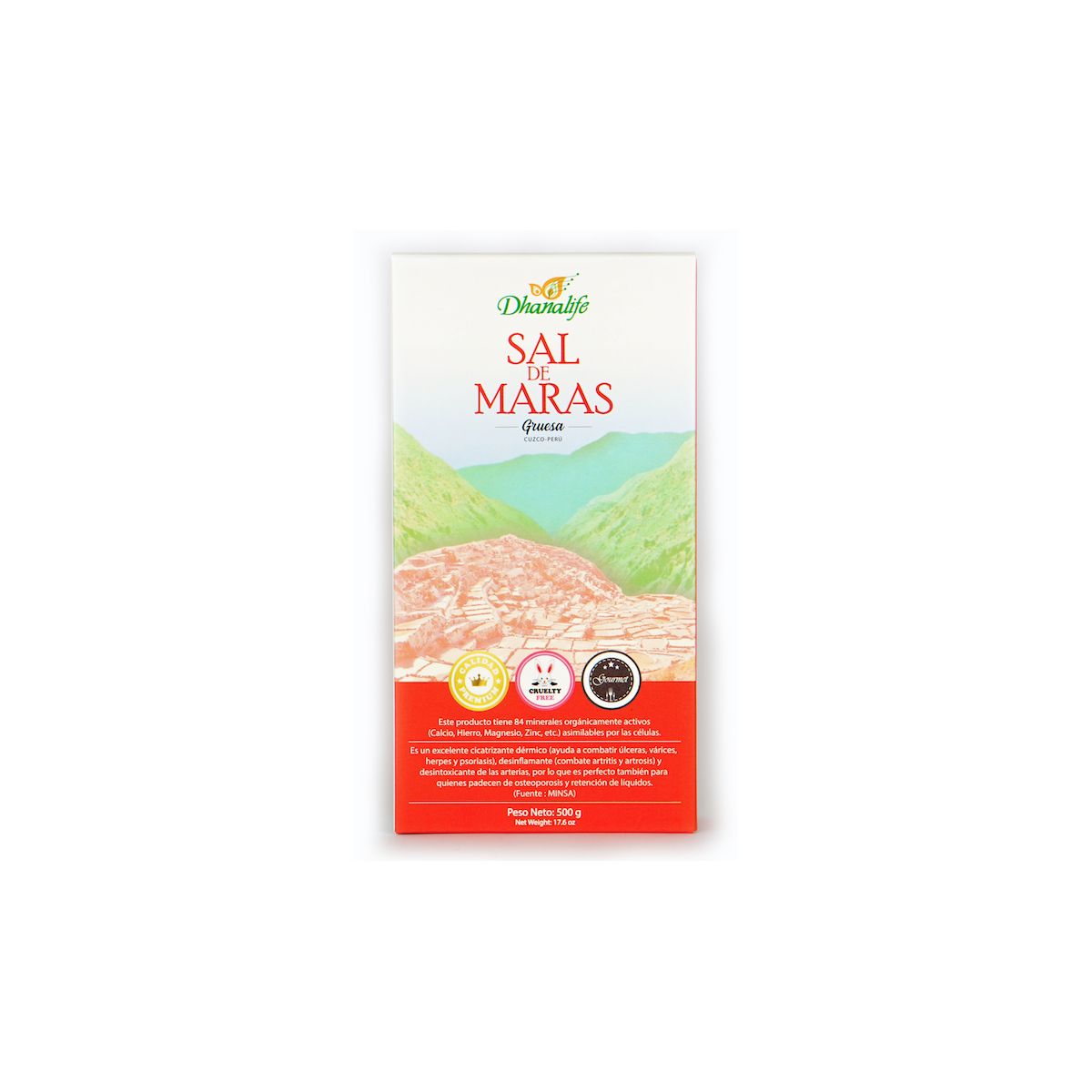 Sal de Maras Gruesa Dhanalife 500gr