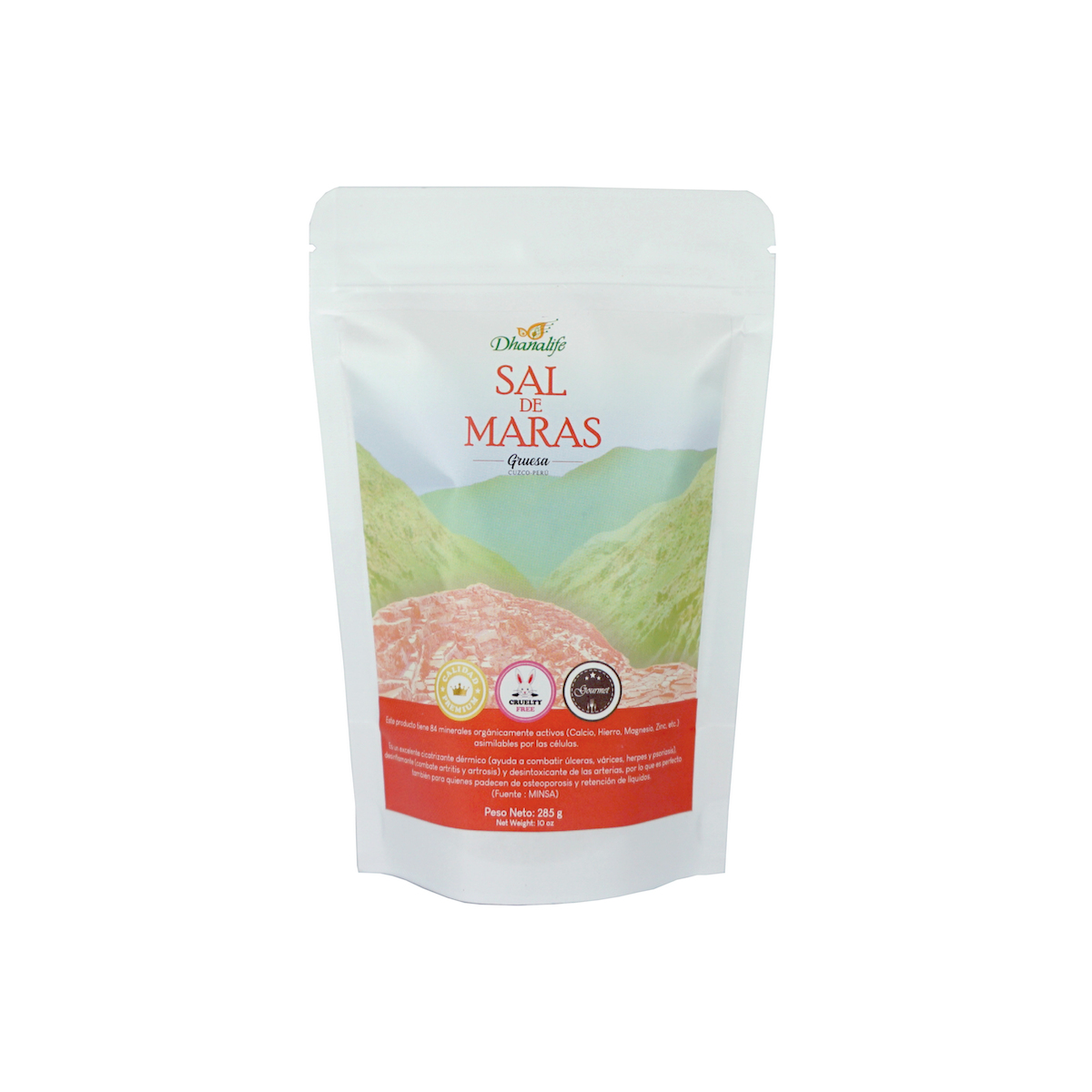Dhanalife Ziplock Sal de Maras Grueso 285gr