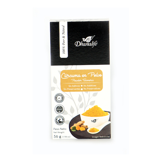 Curcuma en polvo 56gr Dhanalife