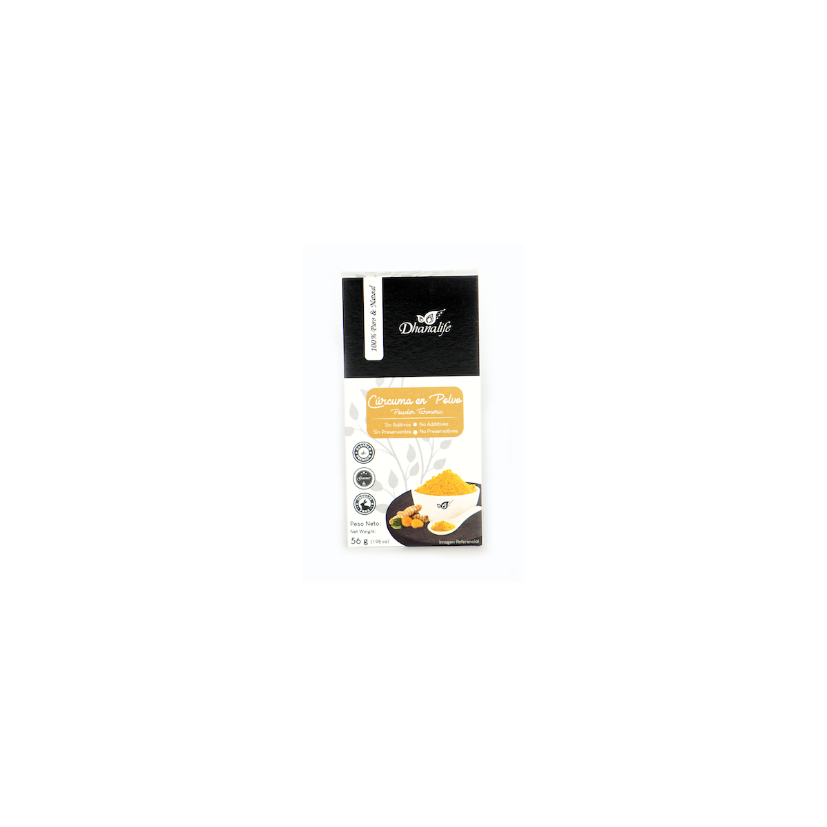 Curcuma en polvo 56gr Dhanalife