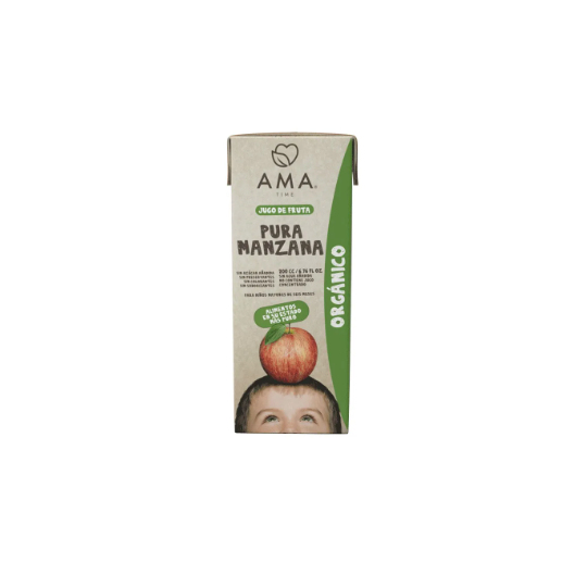 Jugo organico Ama time manzana 200 ml