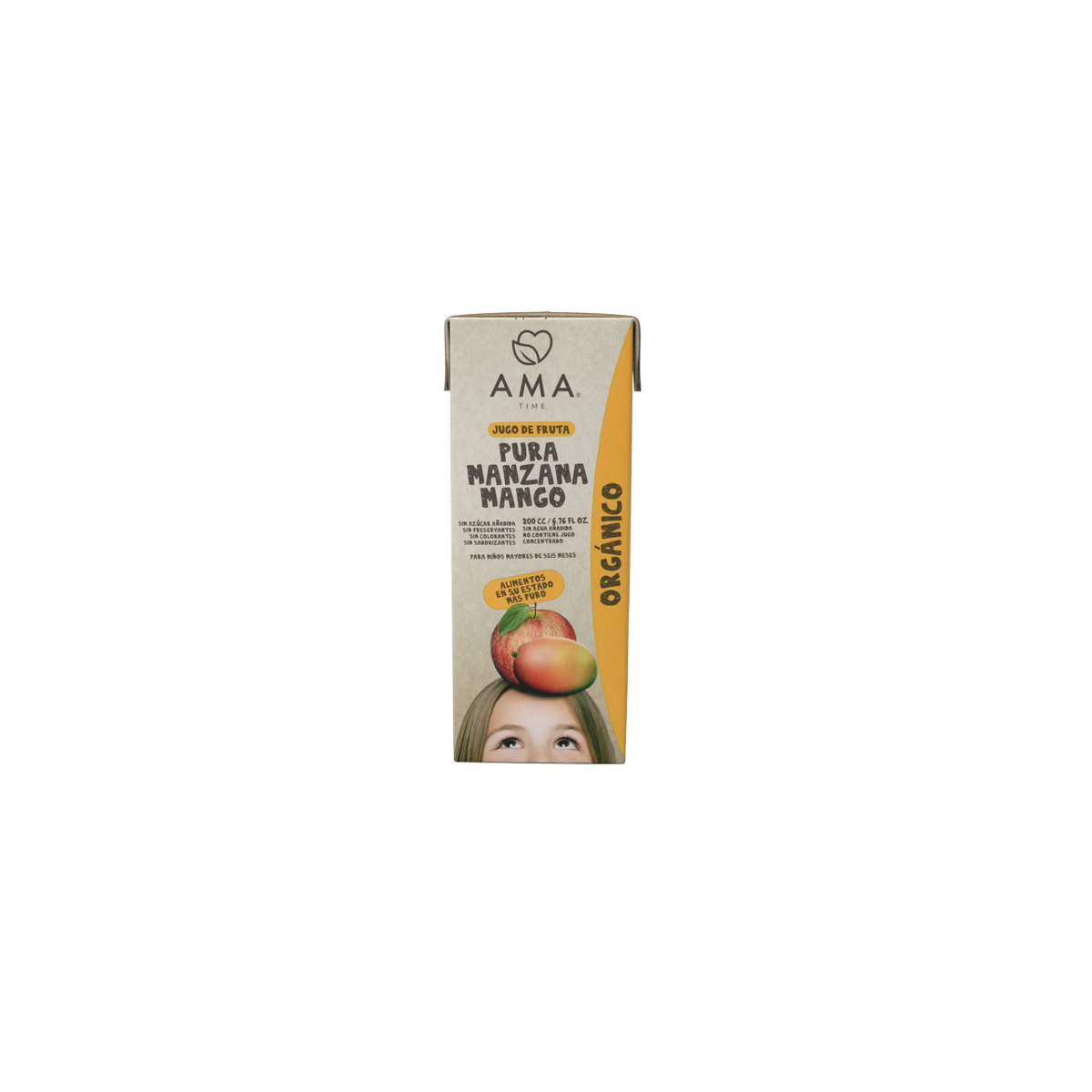 Jugo organico Ama time manzana mango 200 ml