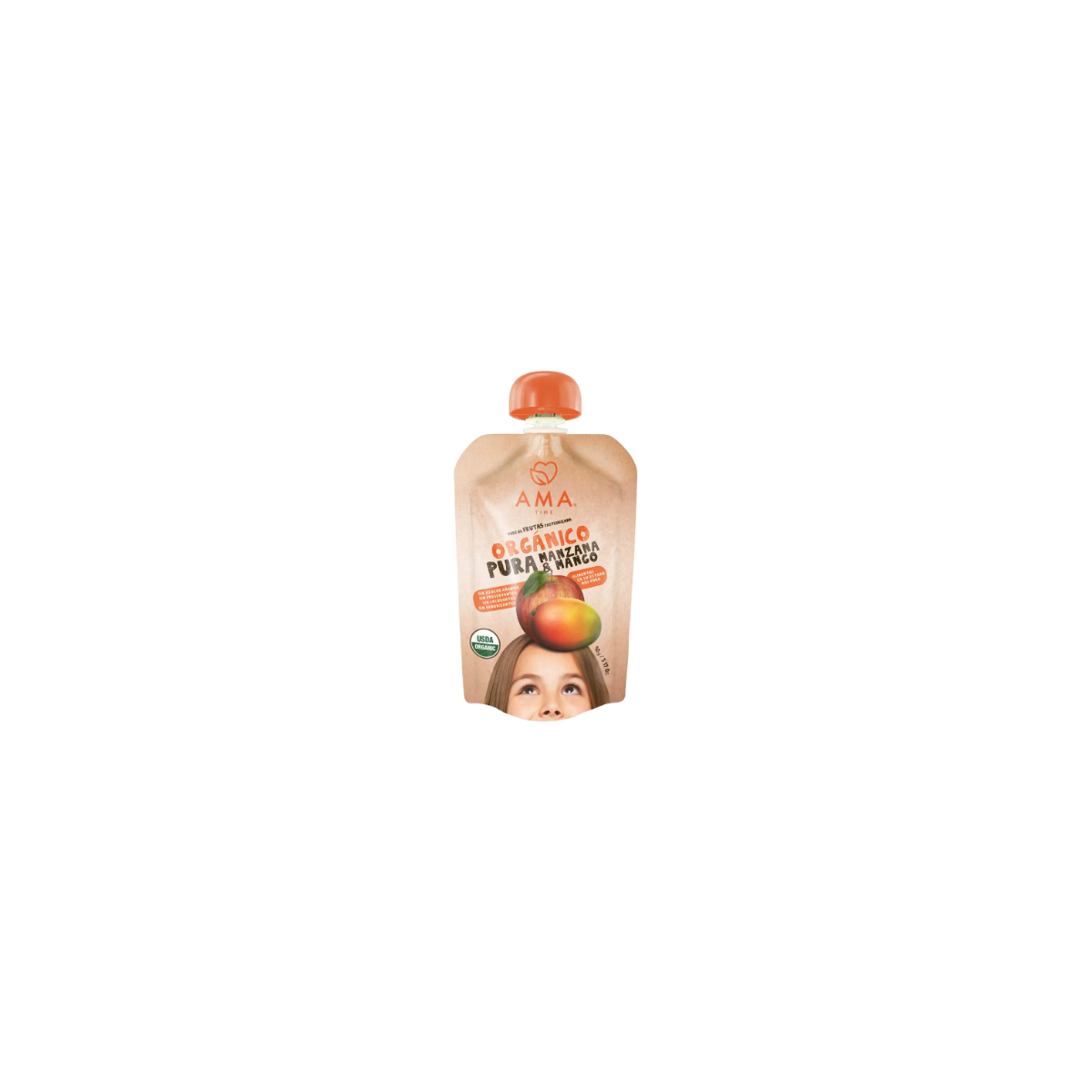 Pure de Frutas manzana mango 90gr AMA TIME