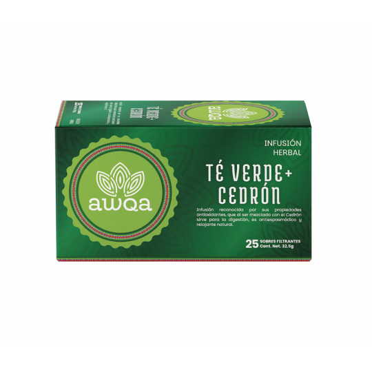 Te verde con cedron 25unid AWQA