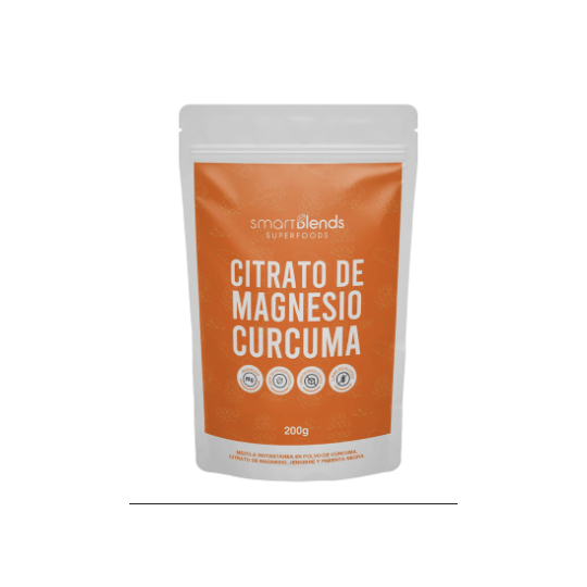 Citrato de Magnesio con CURCUMA 200gr Smart Blends