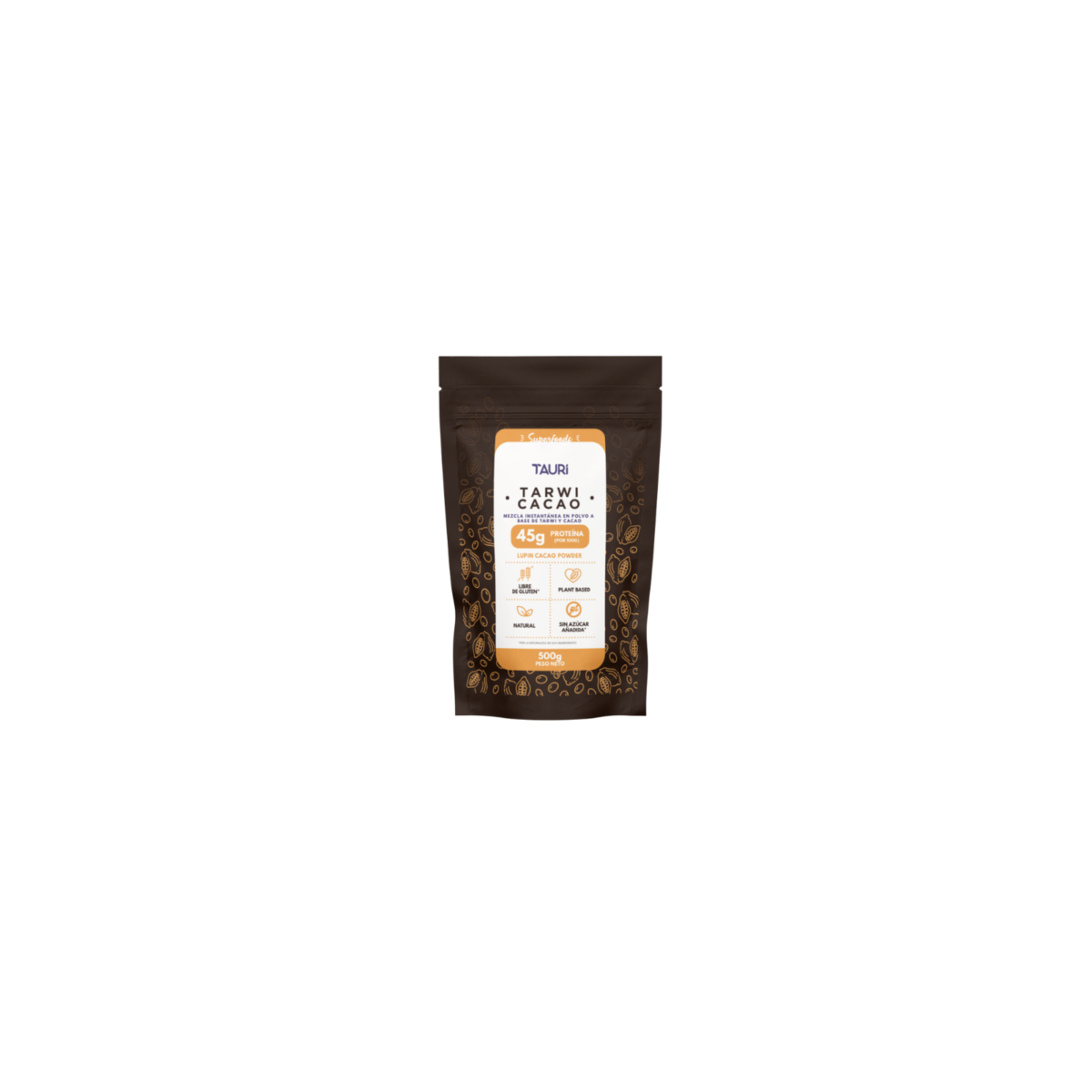 Harina instantanea de Tarwi con cacao 500gr Tauri