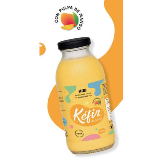 Kefir de leche con mango Hiri 395ml