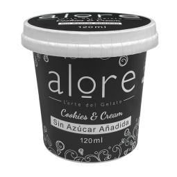 ALORE Helado COOKIES AND CREAM sin azucar 500ml