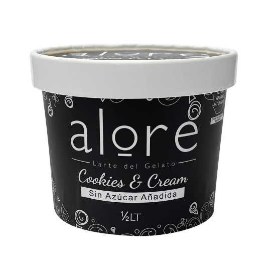ALORE Helado  COOKIES AND CREAM sin azucar 120ml CHICO