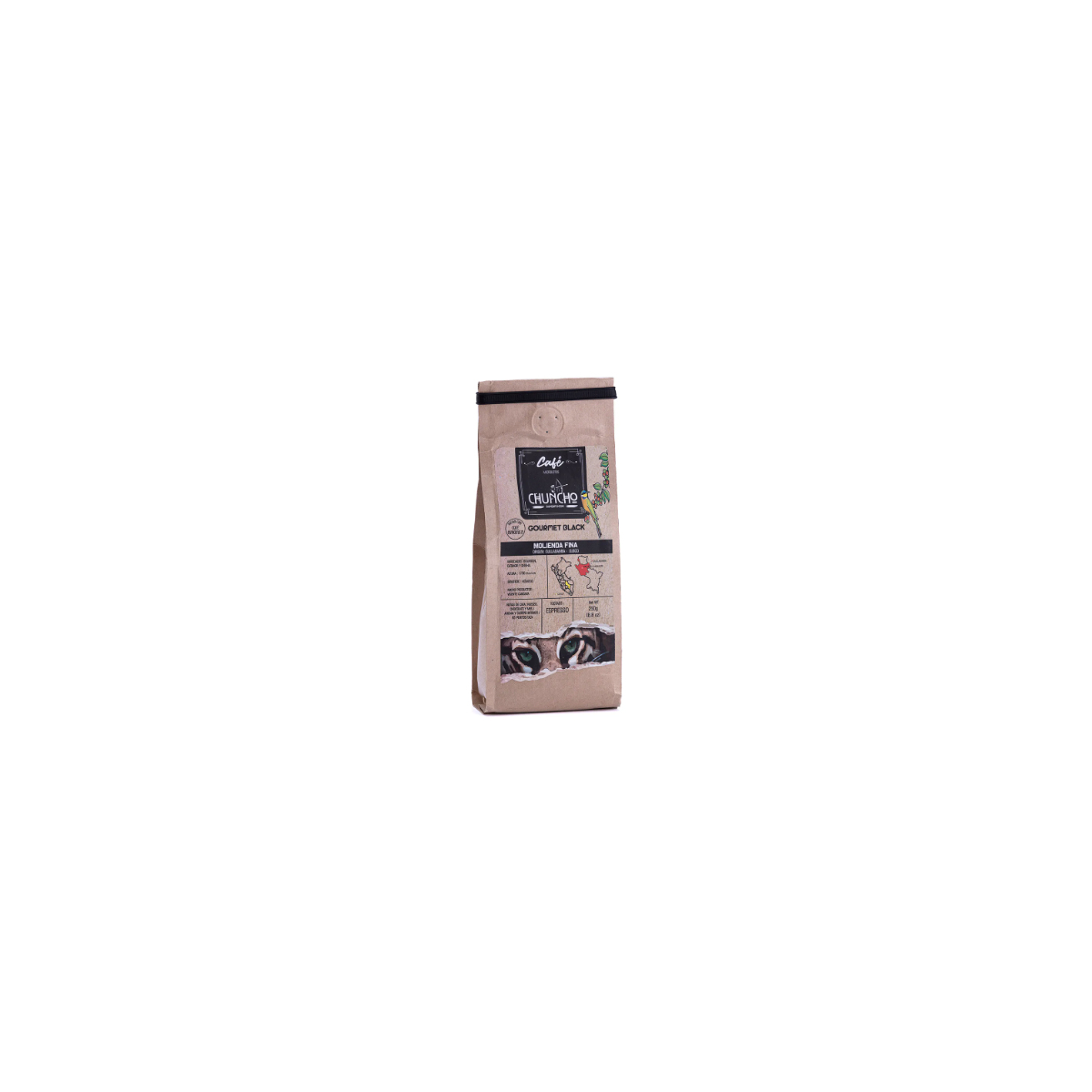 Café Gourmet Black Tostado y Molido 250gr Chuncho