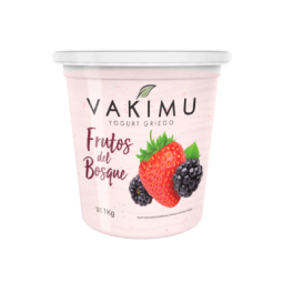 Yogurt Griego Frutos del Bosque 1kg Vakimu