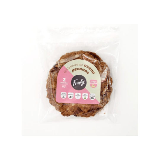 Galletones de Avena y Pecanas 90gr x 2 unid Fruty